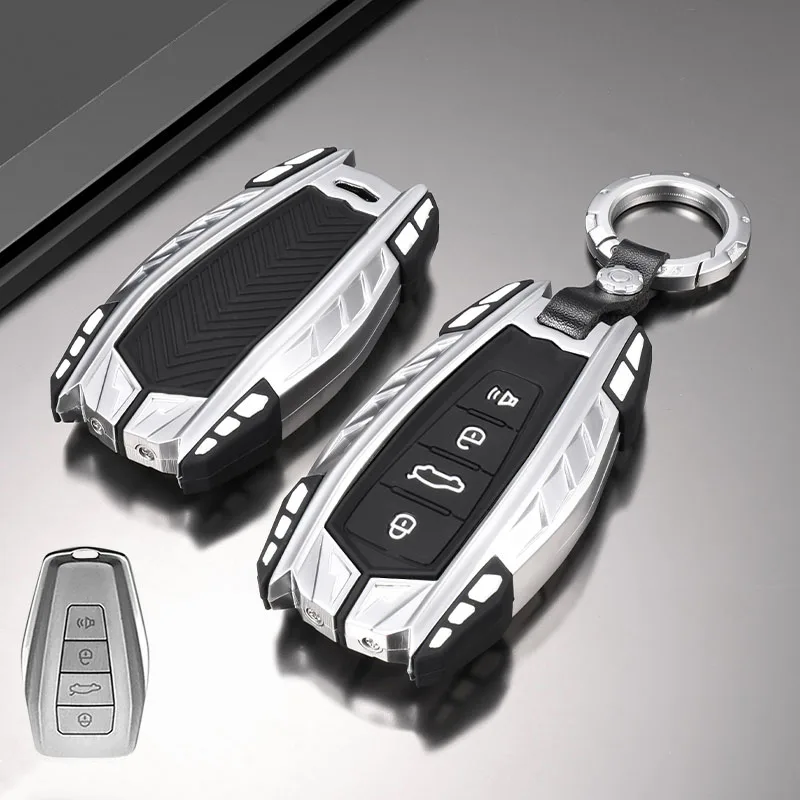 Zinc Alloy Car Remote Key Case Cover Holder Shell For Geely Emgrand X7 EX7 Coolray 2019-2020 Auto Styling Fob Accessories