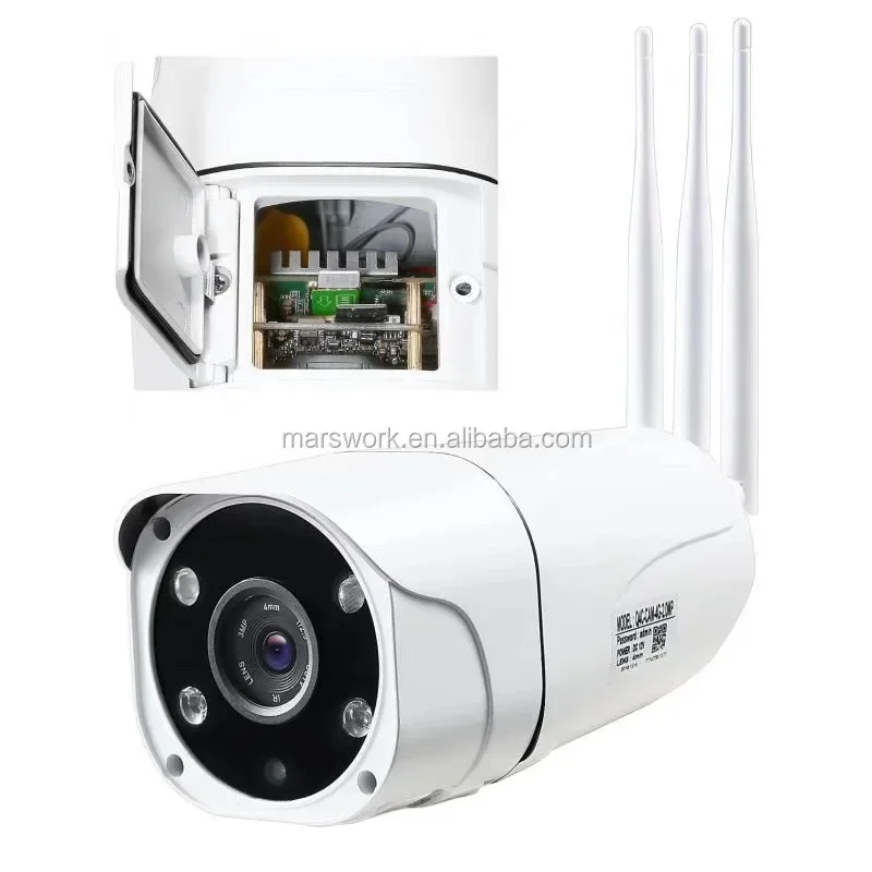 farm and mountain 3g 4g sim card wireless cables 1080p 2mp ip camera with audio 128G TF card night vision