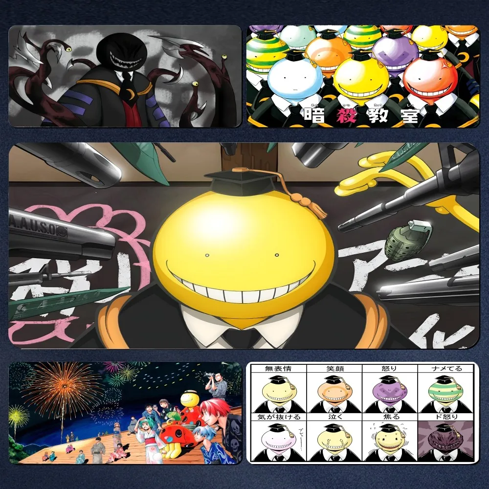 Anime Assassination Classroom Mousepad Large Gaming Mouse Pad LockEdge Thickened Computer Keyboard Table Desk Mat