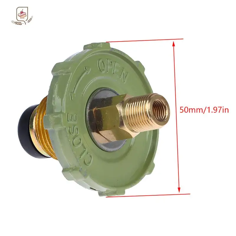 LPG Tank Converter Head Durable Gas Furnace Connector Practical Zinc Alloy LPG Tank Adapter Fittings