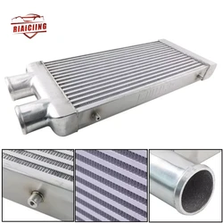 3'' I/O 600 x 300 x 76 Same Side Mount Turbo Intercooler Aluminum Plate Radiator Kit Engine Parts Cooling System