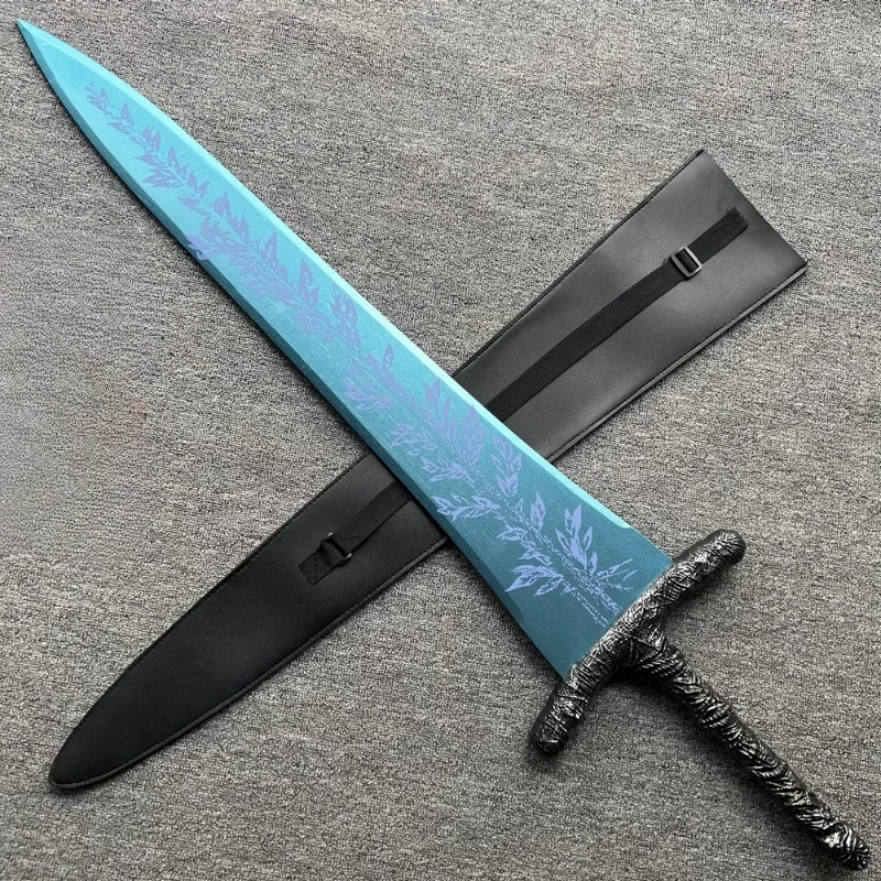 

124cm Cosplay Accessories Game Peripheral Cosplay Props Moonlight Blade Wooden Samurai Sword Model Costume Props
