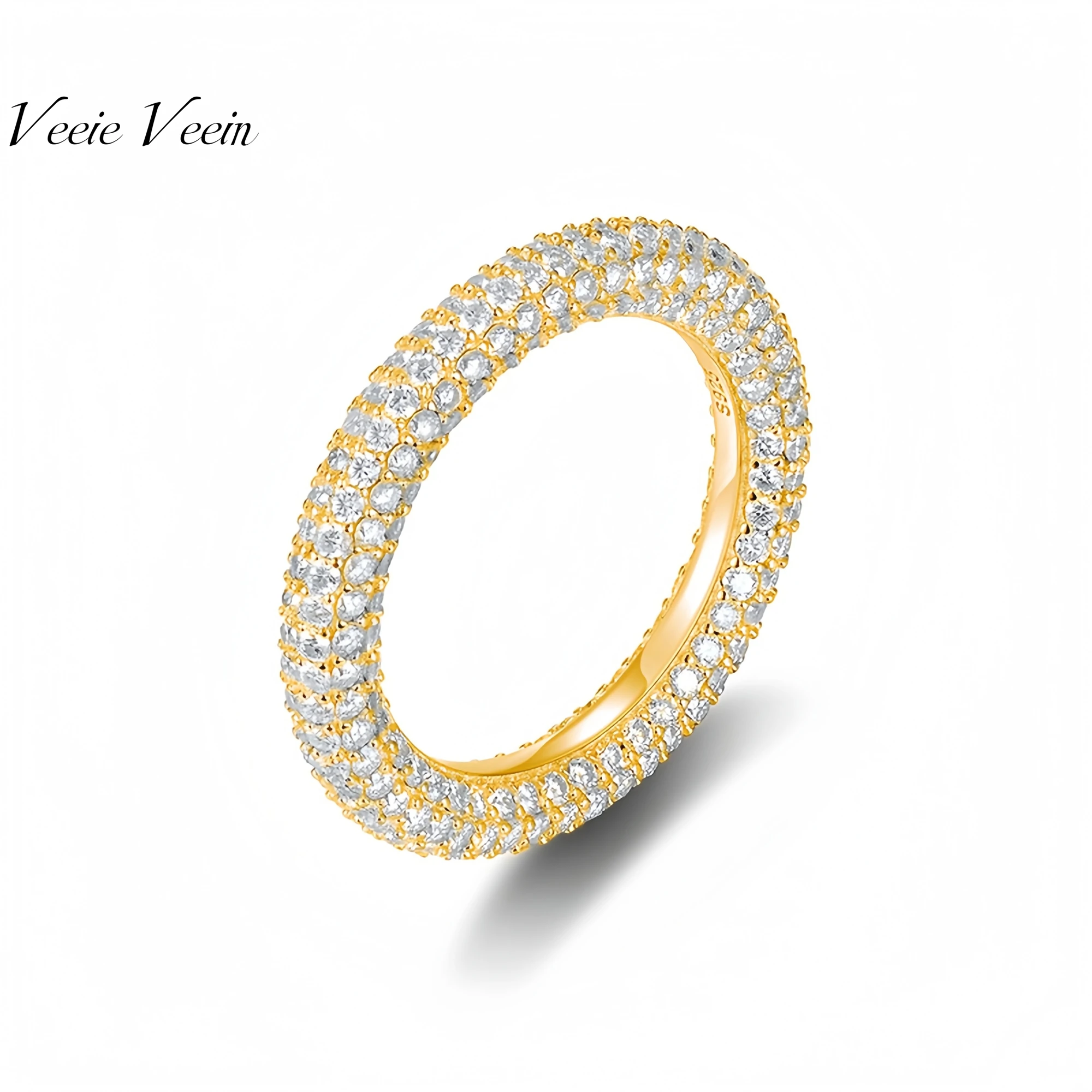 

Veeie Veein Brand Luxury Brand Designer S925 Sterling Silver Ring Moissanite GRA Certificate Ring Trend Ring Jewelry