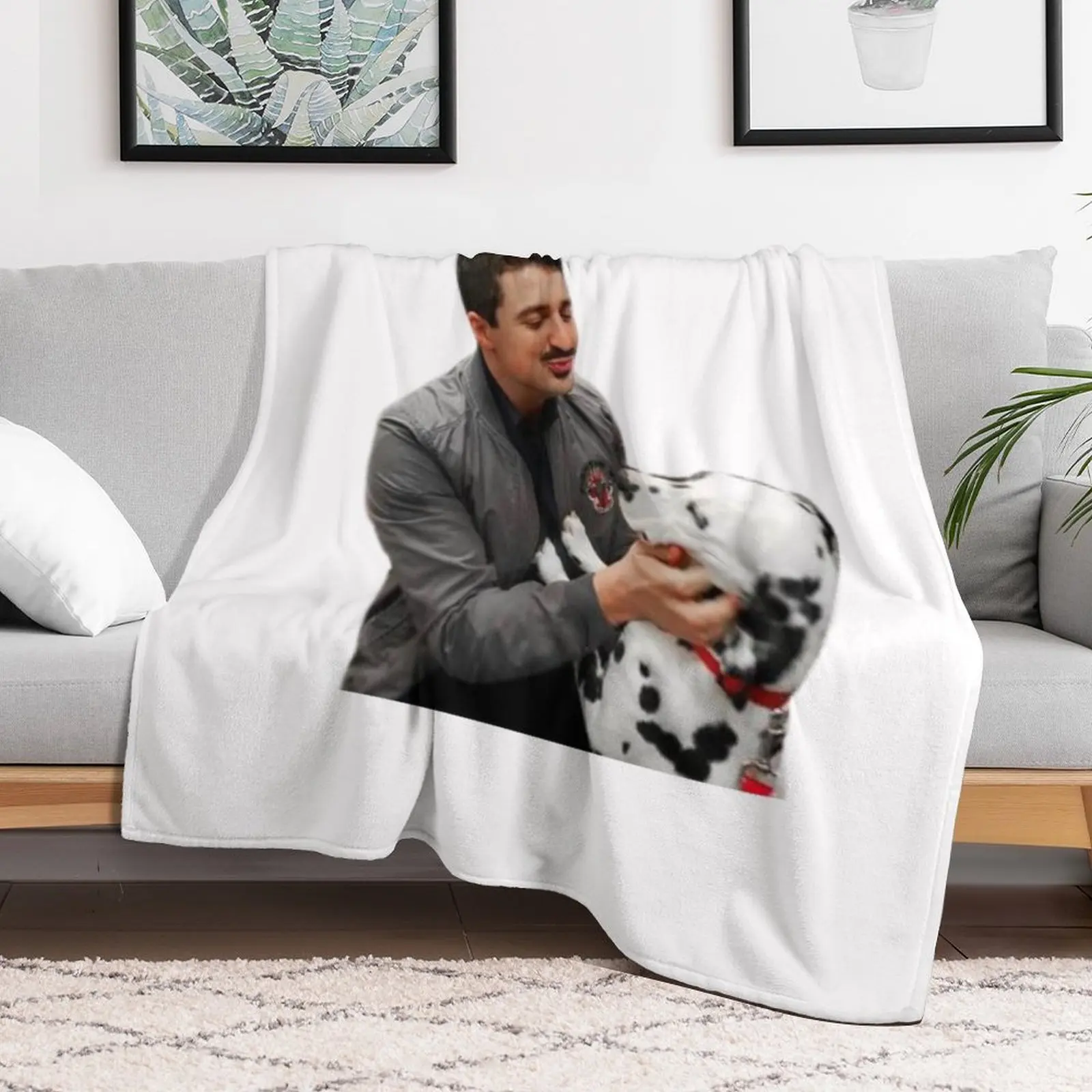 Otis and Pouch - Yuri Sardarov - Chicago Fire Throw Blanket Luxury Brand Warm Beach Thermal Blankets