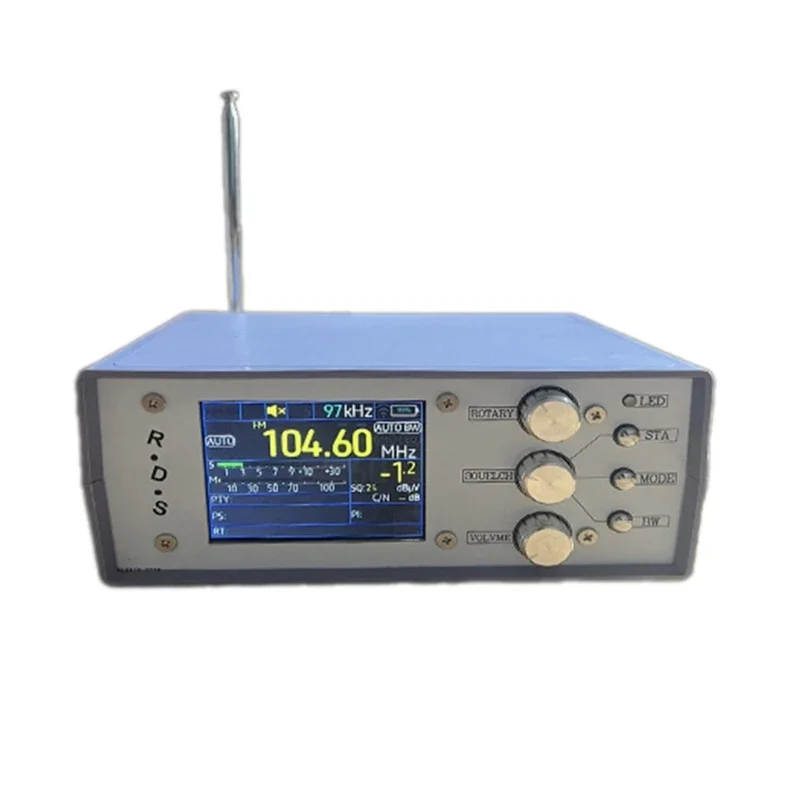 Lightweight DIY Desktop Full Radio TEF6686 Portable All Bands Receiver Convenient Automatic Function for Household