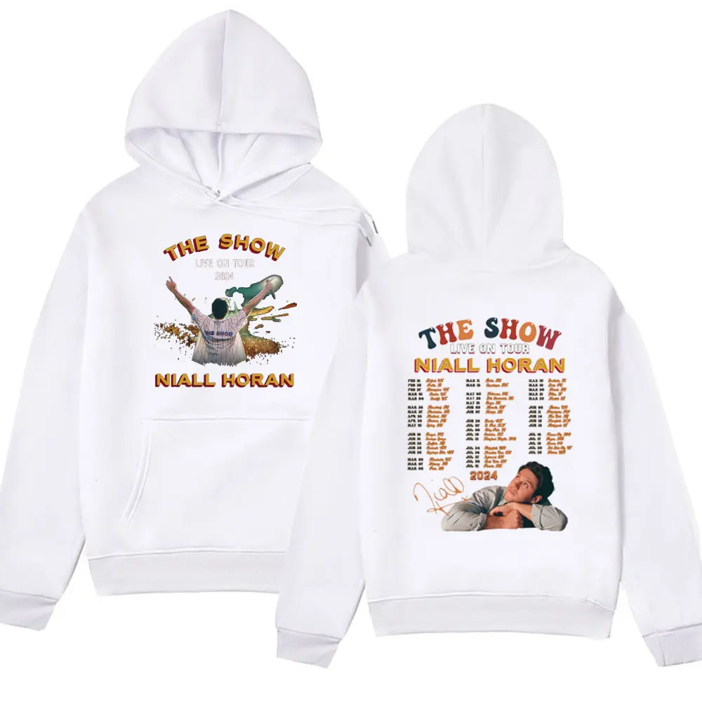 2024 Niall Horan The Show Live on Tour Hoodie Male Winter Fashion Fleece Hooded Sweatshirts Oversized Streetwear Pullover Men