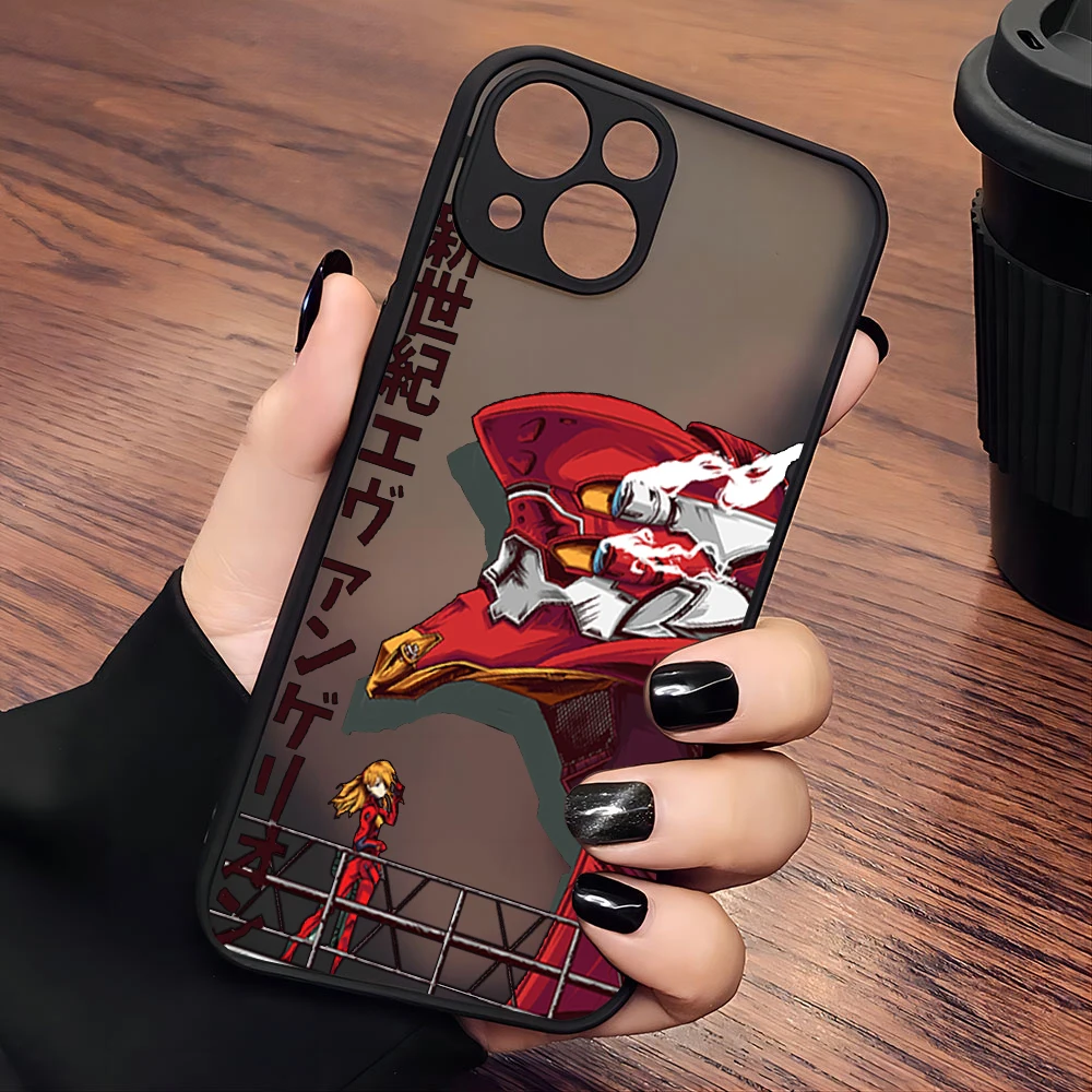 Cartoon Anime Fighter EVA-01 Cassa Del Telefono Per Samsung S24 S23 S22 S21 S20 S10 FE Nota10 Plus Ultra Lite 5G Opaco Trasparente Della Copertura