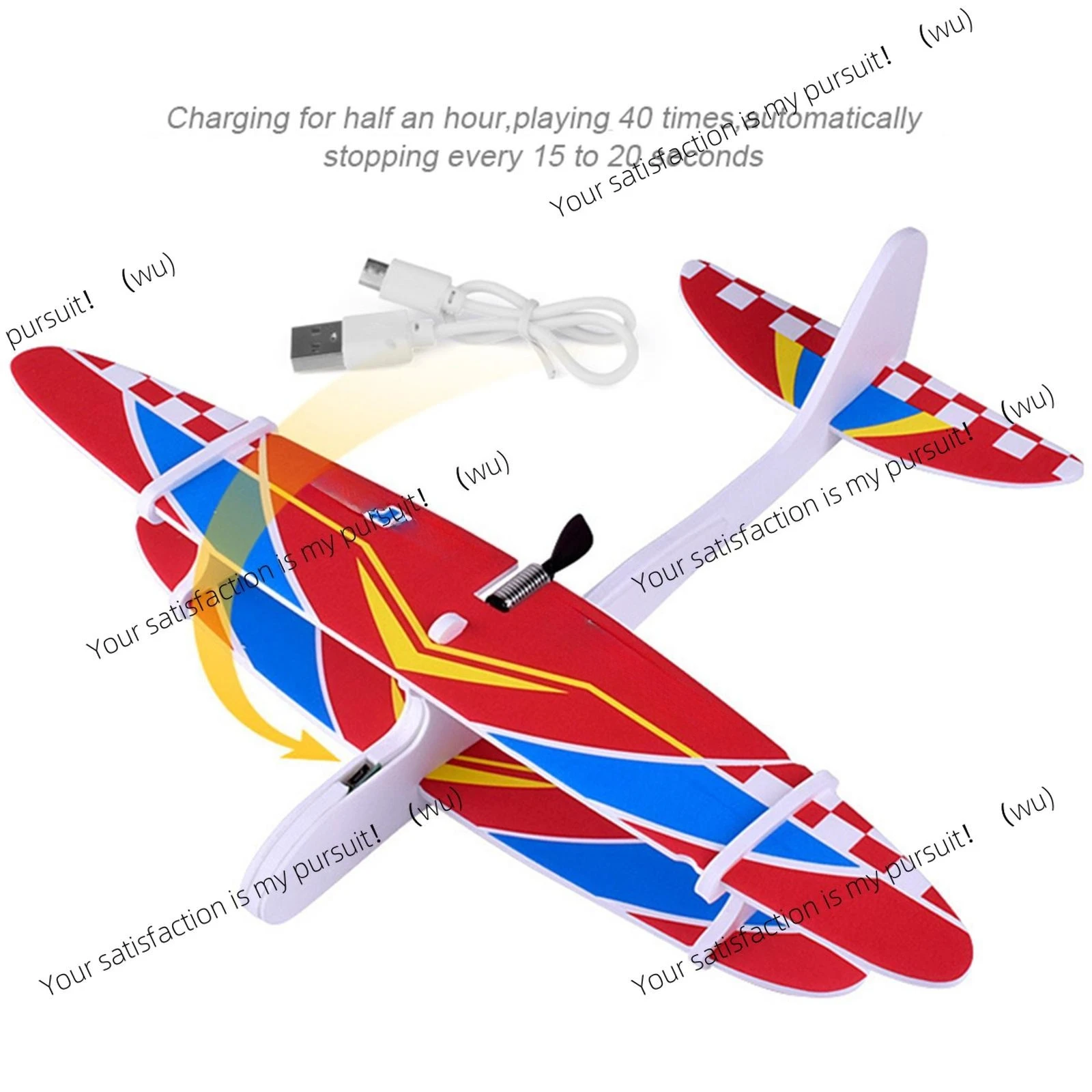 foam Electric Hand Throwing Glider Plane Outdoor Sport game toy for Adults