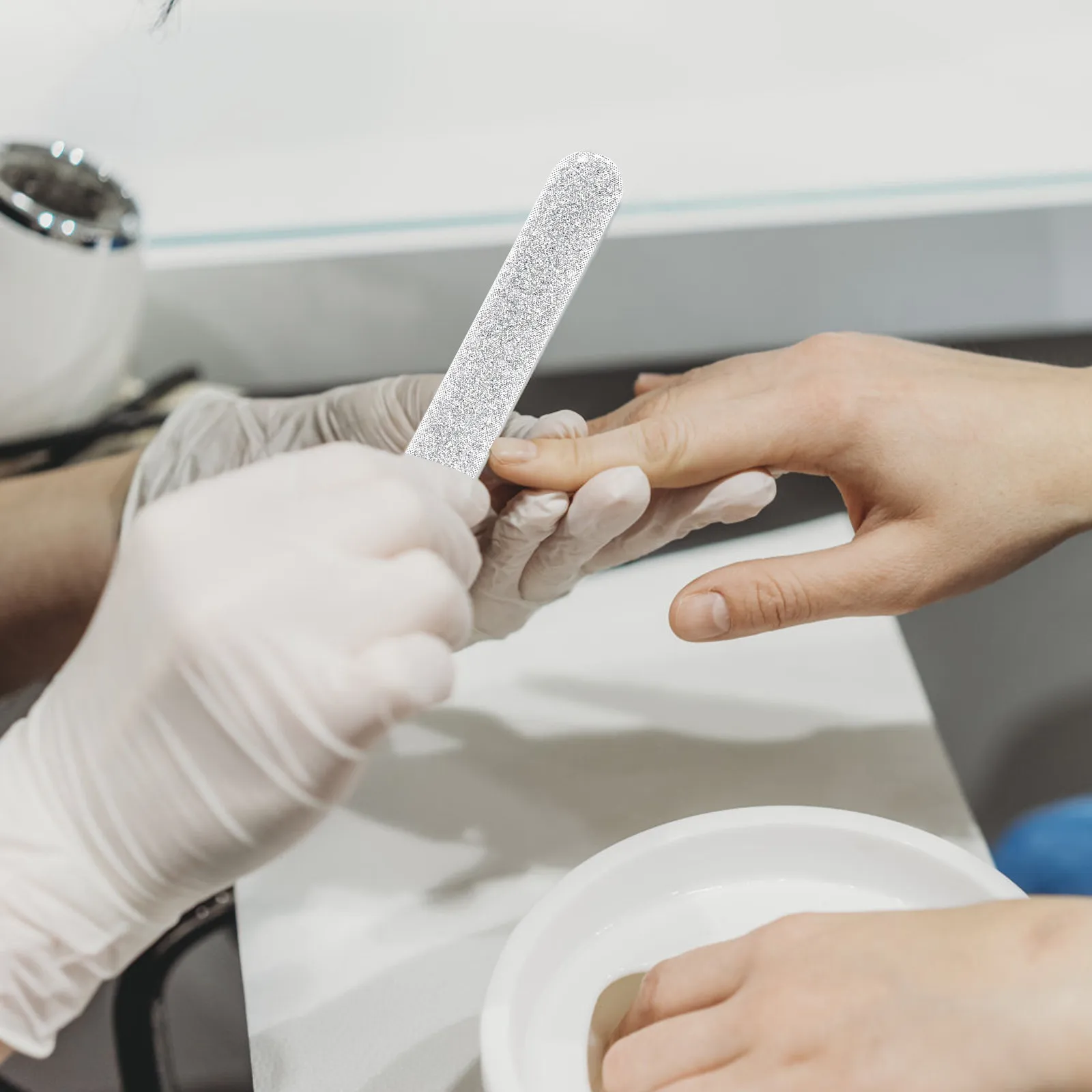 

3Pcs Glass Nail Files Reusable Professional Nail Polishing Tool for Acrylic False Nails Manicure Art Supplies Pedicure Trimming