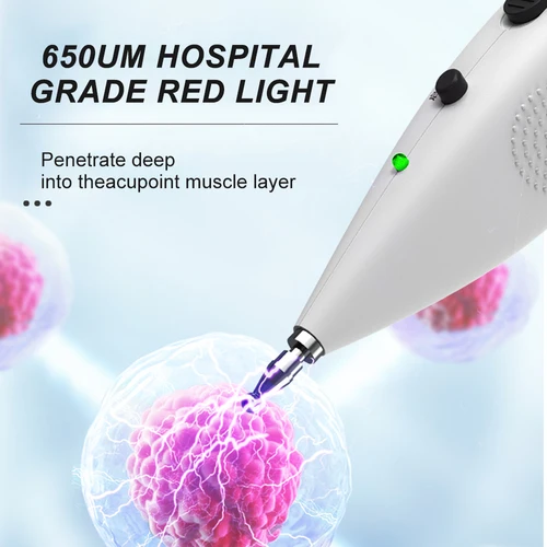 Imagen 2 del producto Pluma de acupuntura con pantalla Digital, dispositivo de Estimulador muscular de punto de electroacupuntura, equipo de masaje, cuidado de la salud