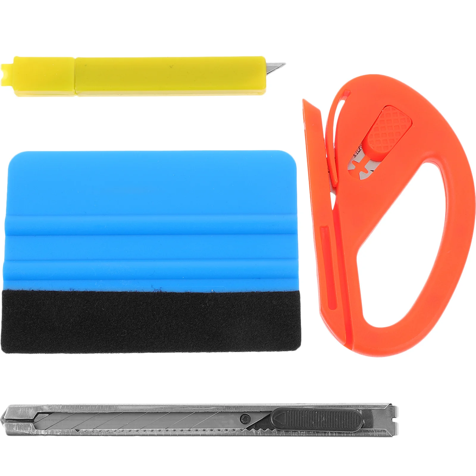 

4Pcs Car Window Tint Film Tool Kit Professional Smoothing Tools for Wallpaper Installation Vinyl Wrapping Decals Protective Film