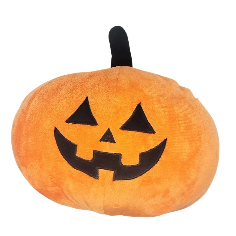 Coussin Créatif en Forme de Citrouille avec Visage Amusant, Jouet en Peluche, Série d'Activités de Scène d'Halloween, Cadeaux pour Enfants