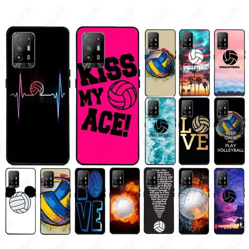 love Volleyball sports shell Phone cover For oppo Realme 8Pro 6PRO 6i 7pro 9i 9pro C11 C21Y C21 C25Y C25S C3 Q3S XT Cases coque