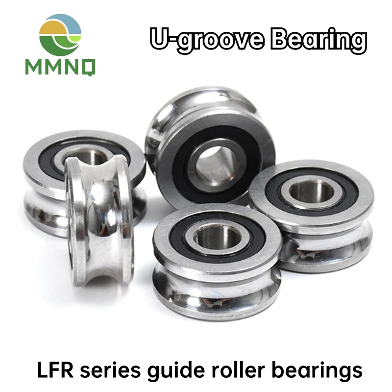 

1PCS LFR Series Guide Roller Bearing LFR50/4-5 Inner Diameter 4mm Outer Diameter 13mm Height 6mm U Groove Diameter 5mm