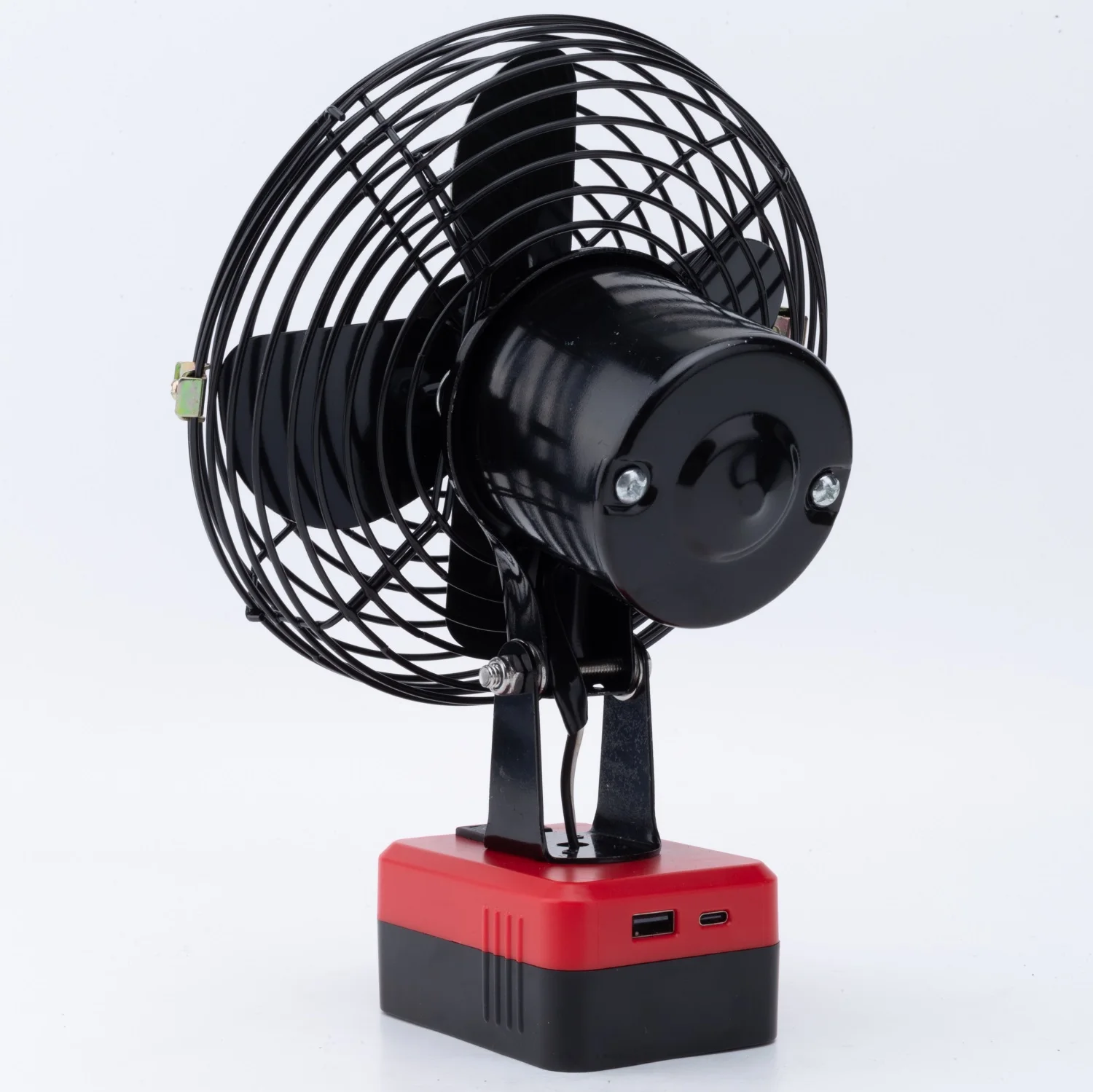 

Cordless Iron Fan For Craftsman V20 Li-ion Battery USB/Type-C Charging Portable workshop Camping Fishing Iron Fan（NO Battery）