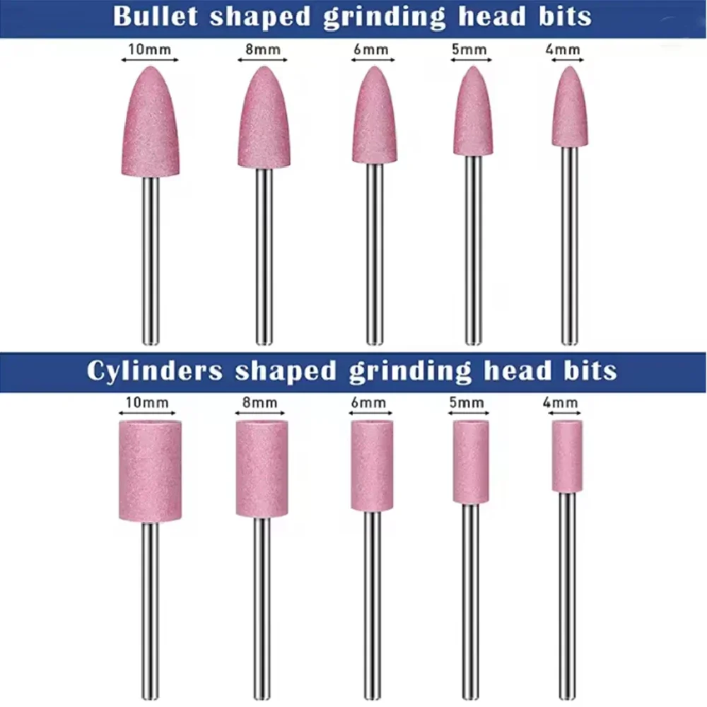 

Head Diameter 3-12mmm Shank 3mm Ceramic Grinding Head Polishing Abrasive Diamond Electric Power Polishing Head Accessories
