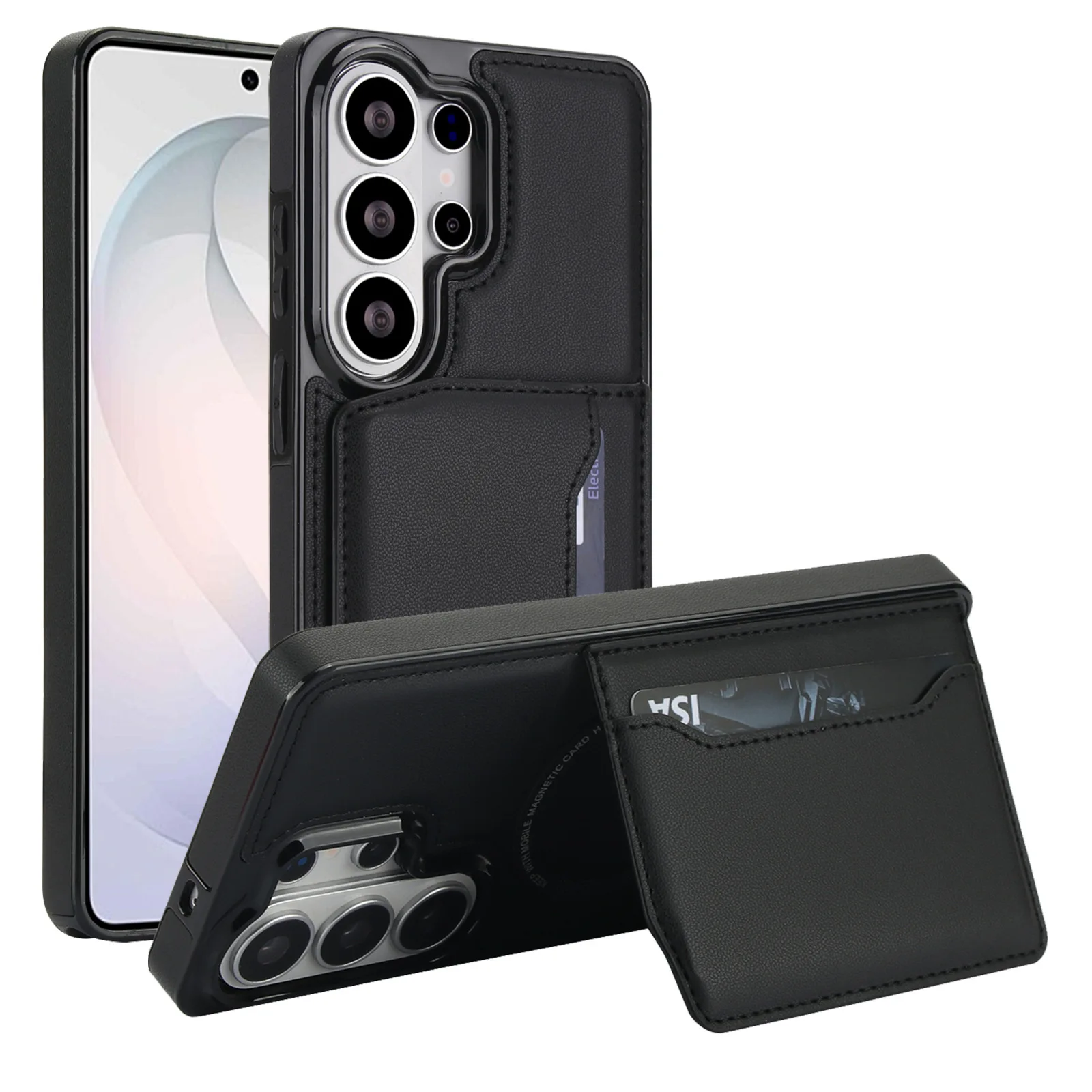 Detachable Magnetic Wallet Case for Samsung Galaxy S26 Ultra/S26 Plus/S26 RFID Blocking Leather Kickstand Cover Business Drop
