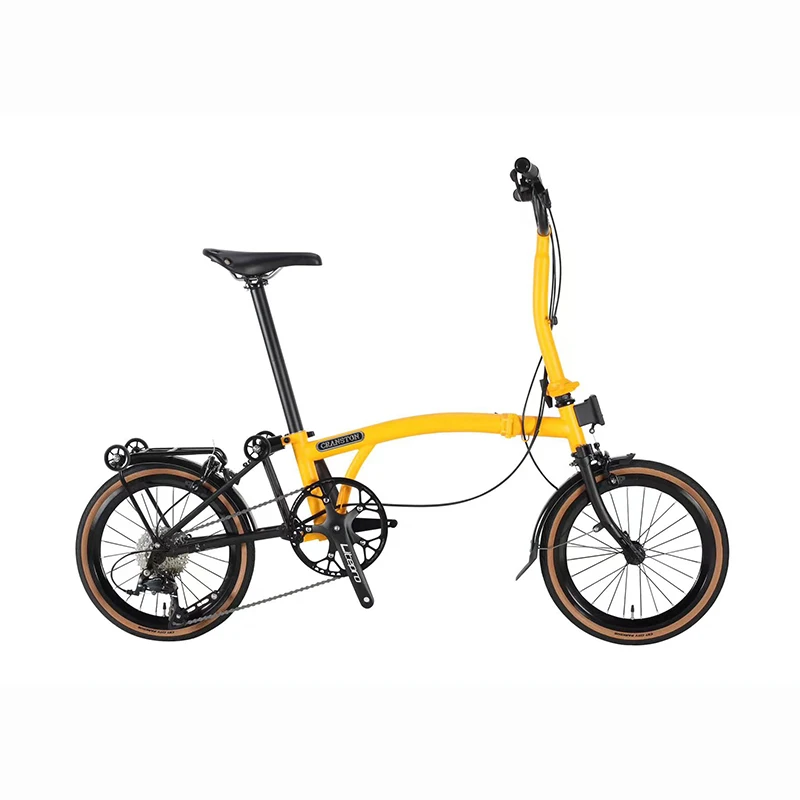 New 16inch Tri-folding Bike 9speed High Quality Steel Frame Light Weight Y bar M bar 9S Mini Foldable Bicycle Folding Bike