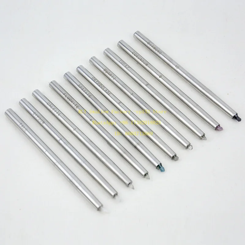Natural gemstone jewelry jadeite jade, hardness pen grade 1-10, mobile phone glass screen engraving scratch appraiser