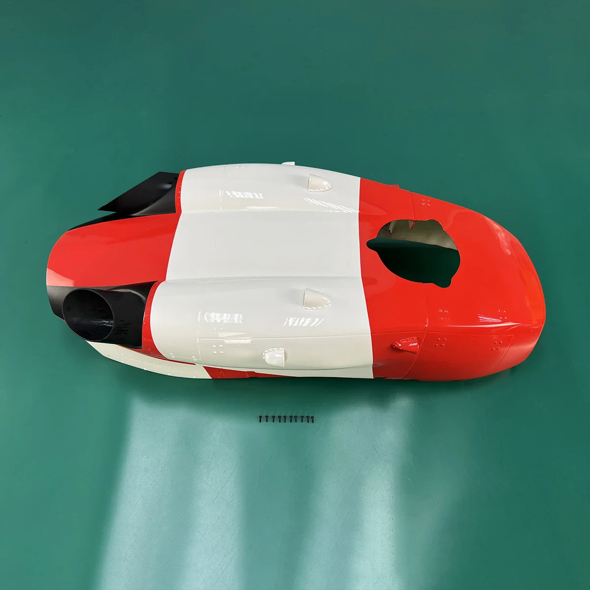 Roban 800 Tamaño EC145 Piezas de repuesto para fuselaje - Reemplazo de espaciadores de madera del tren de aterrizaje trasero de la ventana de la cubierta de la nariz