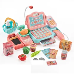 Registratore di cassa per bambini giocattolo divertente Mini cibo supermercato perfetto gioco di ruolo regalo per i compleanni delle ragazze