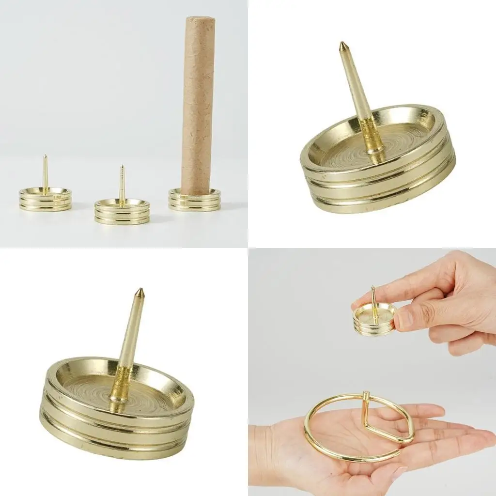 

G6KF Stylish Metal Incenses Holder for Santo or Moxa Burners Stand Decors
