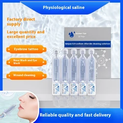 JUSTLANG Medical Nasal Cleaning Saltwater Nebulization Normal Saline Cleaning Solution 5ML*20 Pack Sodium Chloride Saline