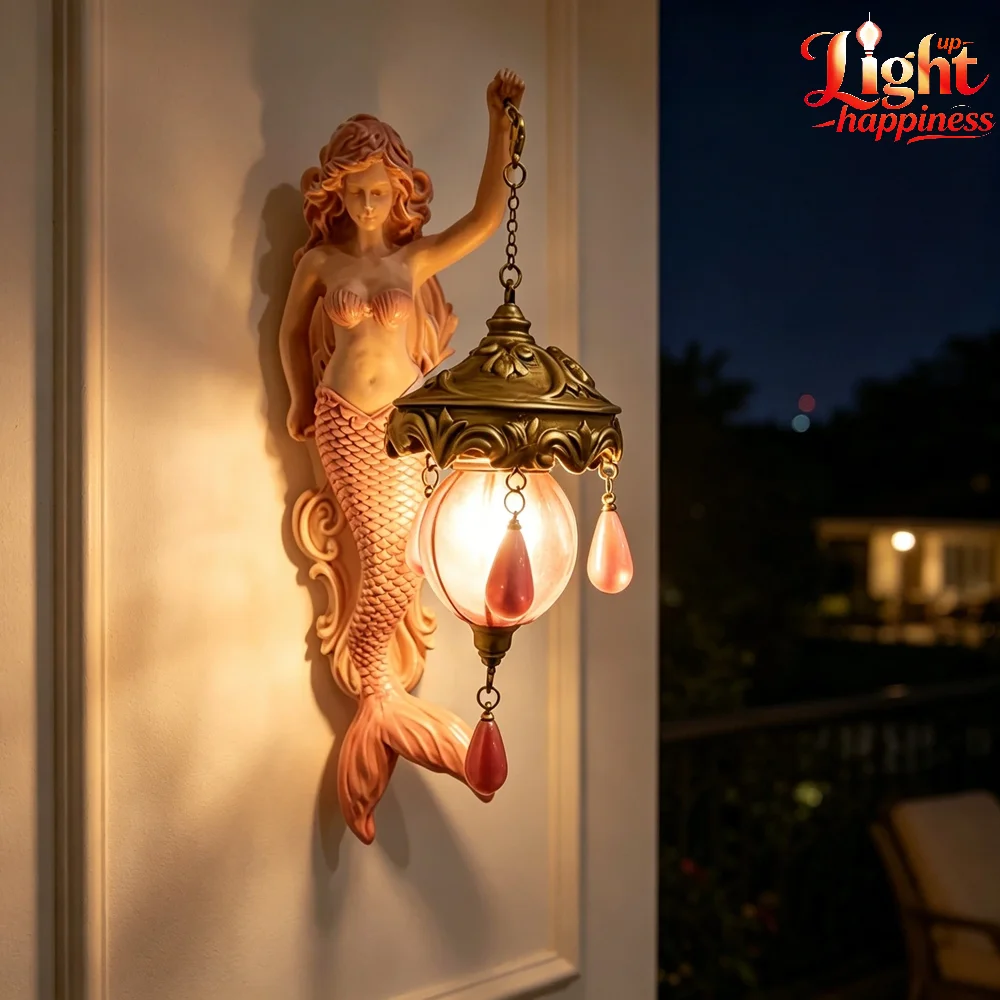 Nordic Modern Wall Lights for Home Bedroom Bedside Lamp Angel Shaped Resin Wall Lamp Europe Style Creative Retro LED Wall Lamp