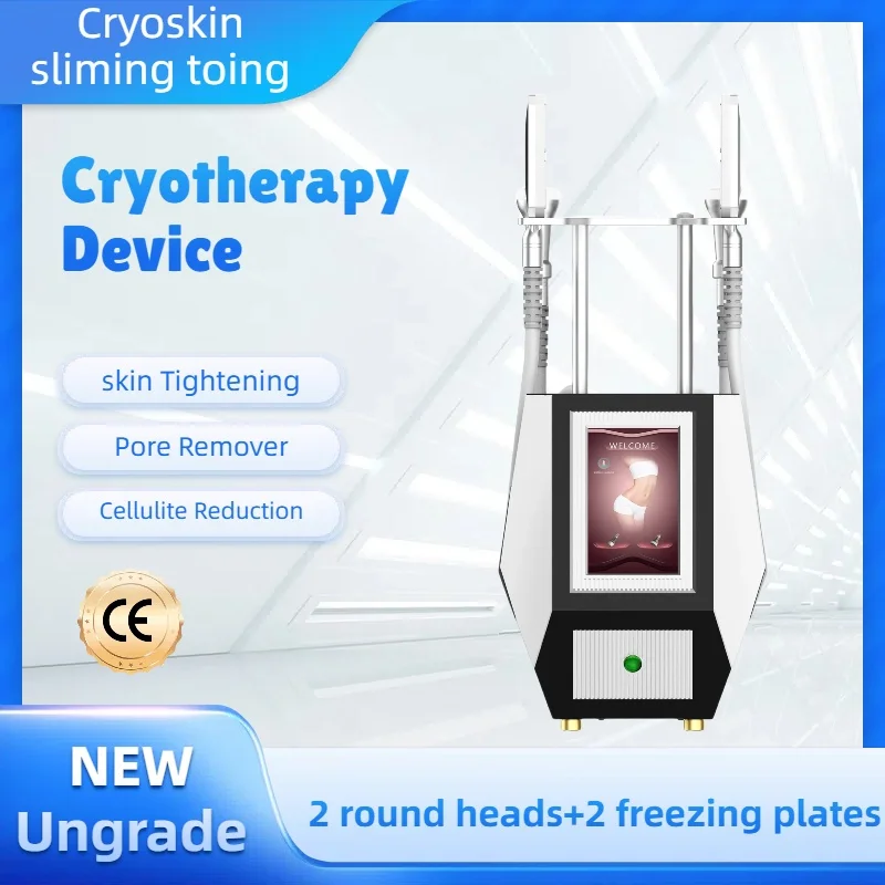 

2025 Advanced 2 in 1 Cryo T Shock Body Slimming Machine Hot Cold Therapy Fat Freezing Cellulite Removal Machine