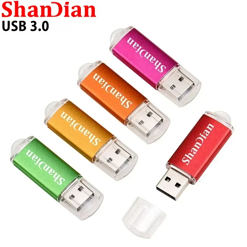 Hot selling 16GB USB Flash Drive 128GB Flash Drive Pendrive Black Metal Memory Card Disk USB Device Mini Pen Drive 64GB 32GB 4GB