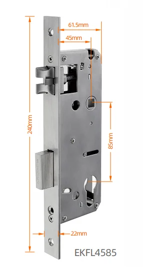 Imagem -06 - Placa de Rosto Personalizada para Porta de Aço de Madeira Trabalhar com Smart Lock Body 3085 3585 4585