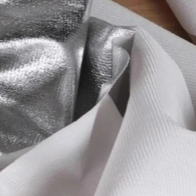 

Bright Silver Mirror Coated Fabric Artificial Soft Leather Bulletless Shirt Thin Base Clothing Designer Sewing Material Cloth