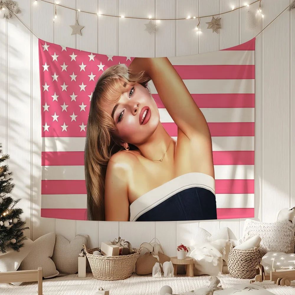 Singer S-Sabrina C-Carpenter flag Decorative Banners Suitable For Outdoor Camping Family Parties And Garden Walls Gift