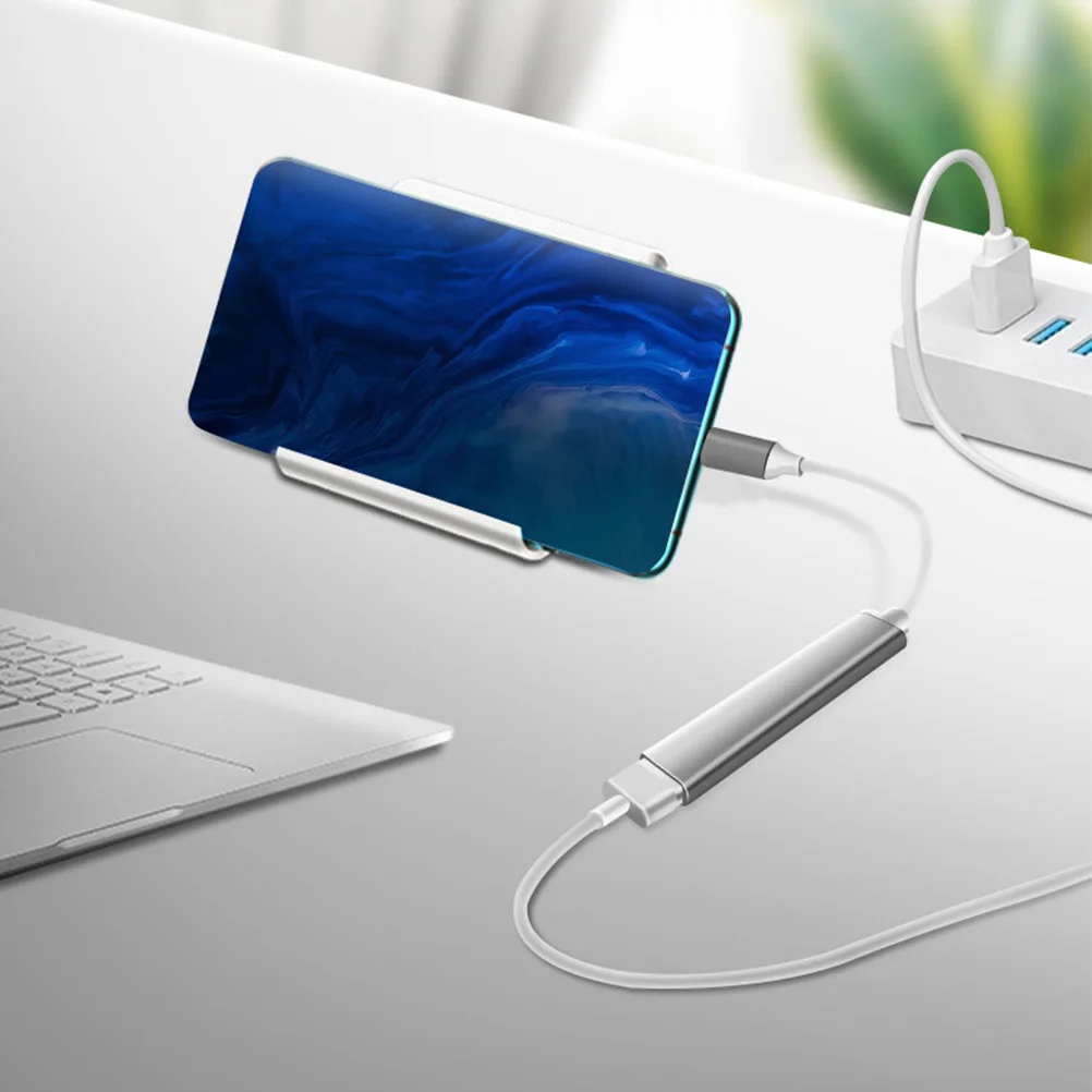 

Type-C USB Hub 4 Ports Aluminum Alloy Multifunction Expansion Adapter Dock Holder Usb30 Usb20 High Speed for Laptop Phone