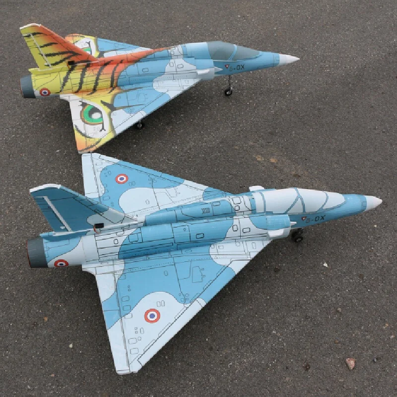 Rc Fixed Wing Airplane Mirage 2000 64mm 70mm Ducted Fan Jet Pp Magic Board Easy To Fly Crash Resistant For Rc Hobby Enthusiasts