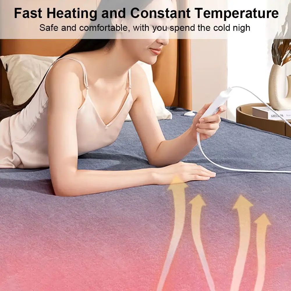 Thickened Electric Heated Mattress Pad, Heating Blanket Winter Body Warmer With EU & US & UK Plug for Bedroom Home Use image 2