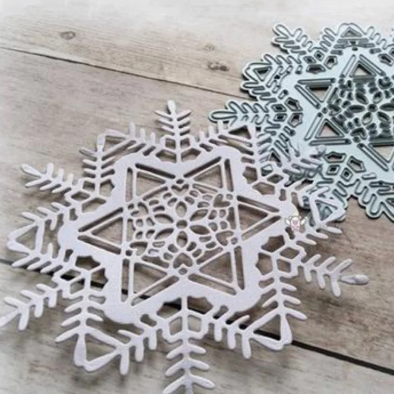 Christmas Snowflakes Etching Metal Cutting Dies DIY Scrapbook Die Cutout Wedding Party Craft Embossing Decorat Stencil Reusable