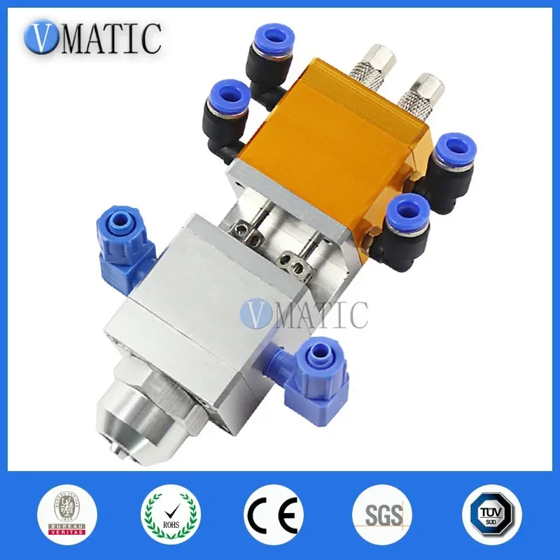 ‌Heavy-Flow Dual-Cartridge Dispensing Valve | AB Epoxy Mixer with Suction Lift & Diaphragm Tech Fast Ship‌