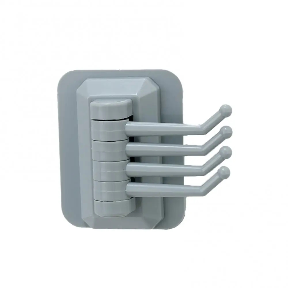 Kitchen Bathroom Wall Mount Self Adhesive Hooks Rotary Towel Sundries Hanger Wall-Mounted Shelf Sundries Organizer