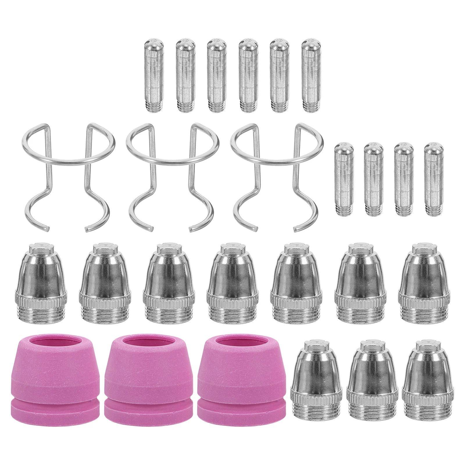 

1 set Plasma Cutting Accessories Durable Electrodes Nozzles Protective Covers Support Brackets For Cutting Machines