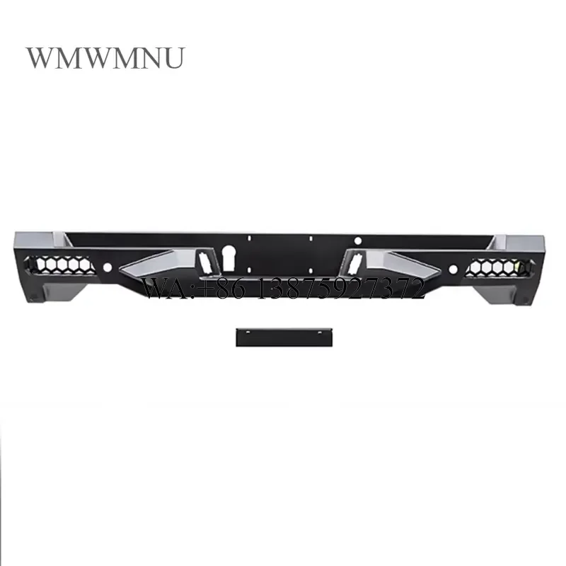 Wmwmnu for Vipera Mammoth Rear Bumper Carbon Steel Bar Enhanced Protection Scratch Resistant Sturdy Stylish Safe Guard