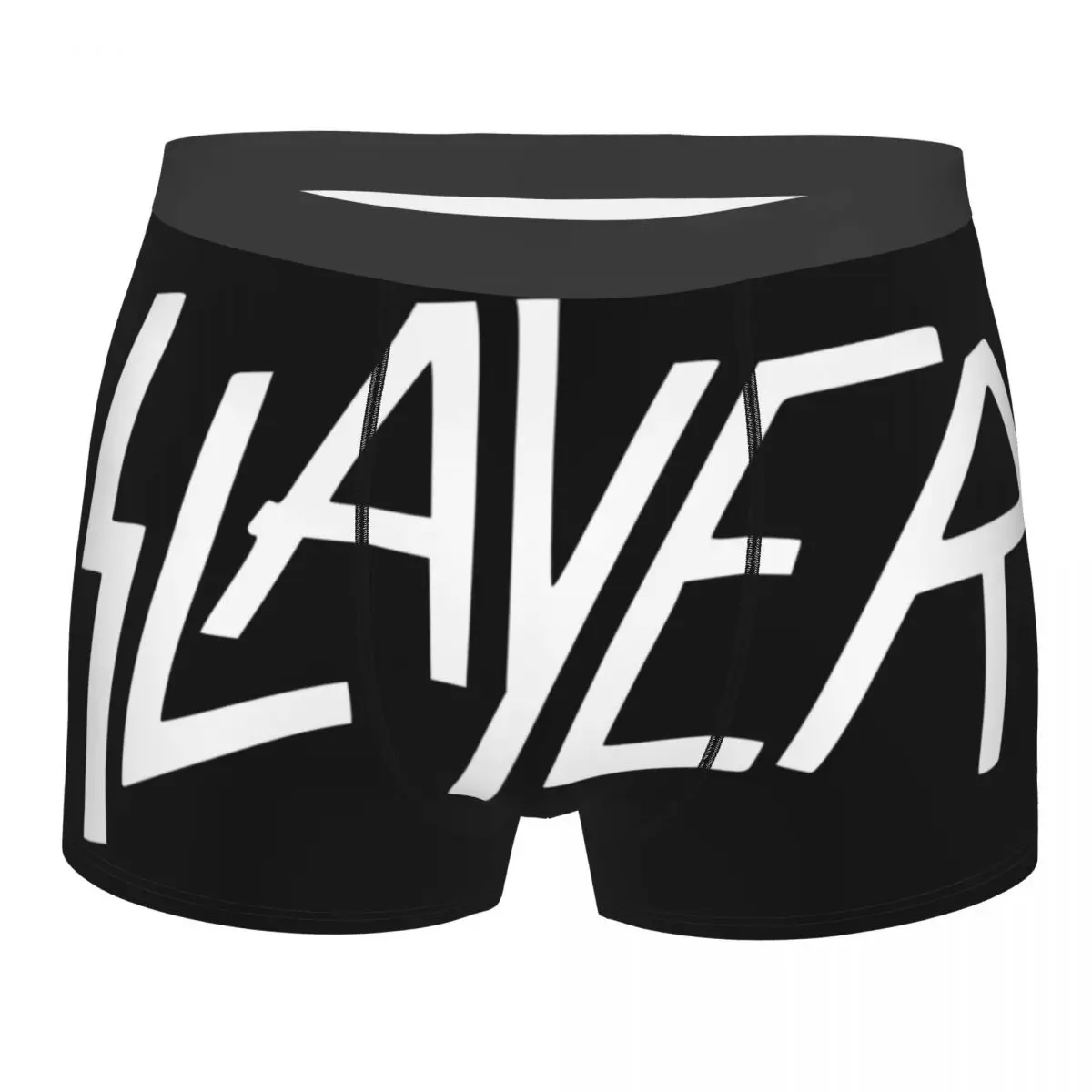 Custom Heavy Metal Slayers Print Underwear Men Stretch Rock Music Boxer Briefs Shorts Panties Soft Underpants For Male