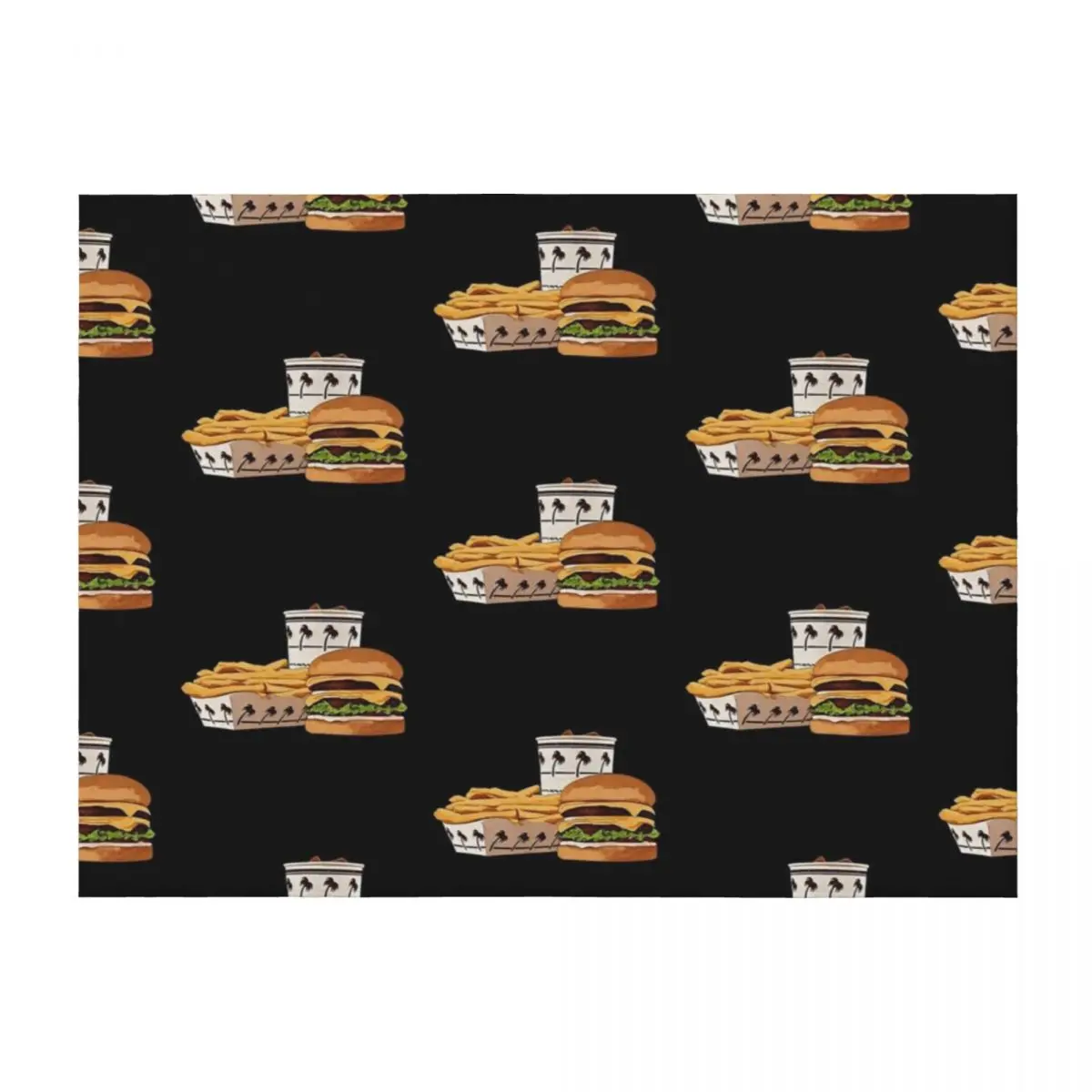 

cartoon in-n-out burger Throw Blanket anime Thin Retros Soft Blankets