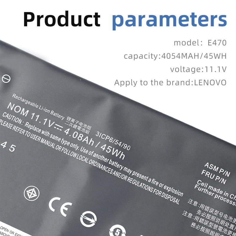 Imagem -05 - Suozhan 01av411 01av412 01av413 Bateria do Portátil para Lenovo Thinkpad E470 E470c Série E475sb10k97568 Sb10k97569 11.1v 45wh 4050ma