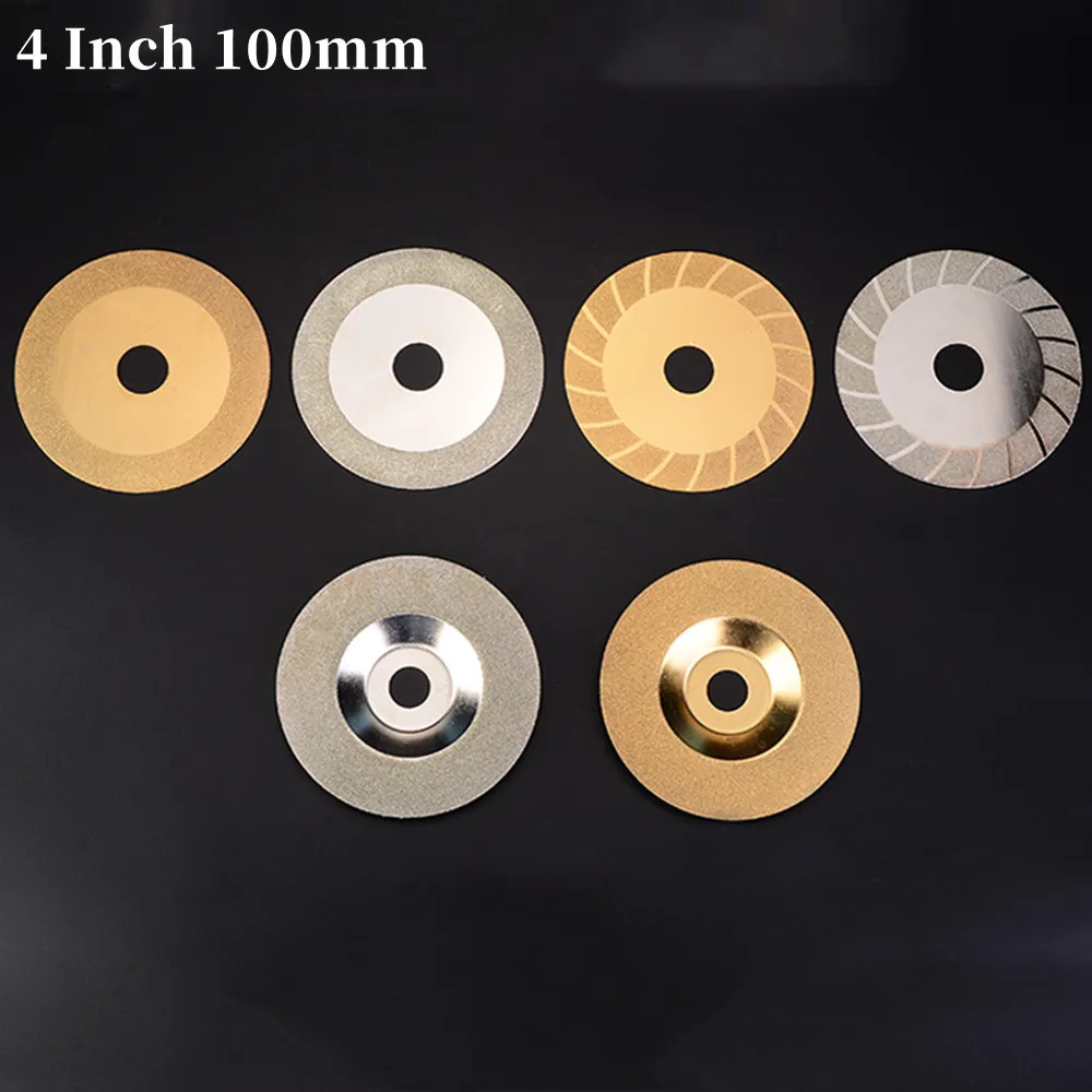 ダイヤモンドカッティングディスク,4インチ,100mm,金属鋸刃,コンクリート花崗岩,磁器タイル,セラミック,アングルグラインダー用,1個