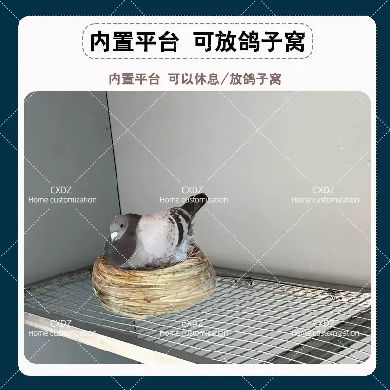 Large Double Layer Pigeon Cage Rainproof Outdoor Chicken Coop Rabbit Hutch Household Farm Animal House for Rural Use