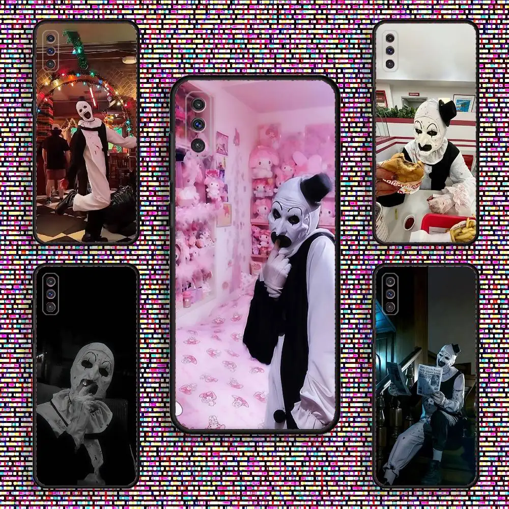 

Art the C-Clown T-Terrifiers Phone Case For Samsung S 25,24,23,22,30,21,10,9,Ultra,Plus,Lite,FE,4,5 G Black Soft Case