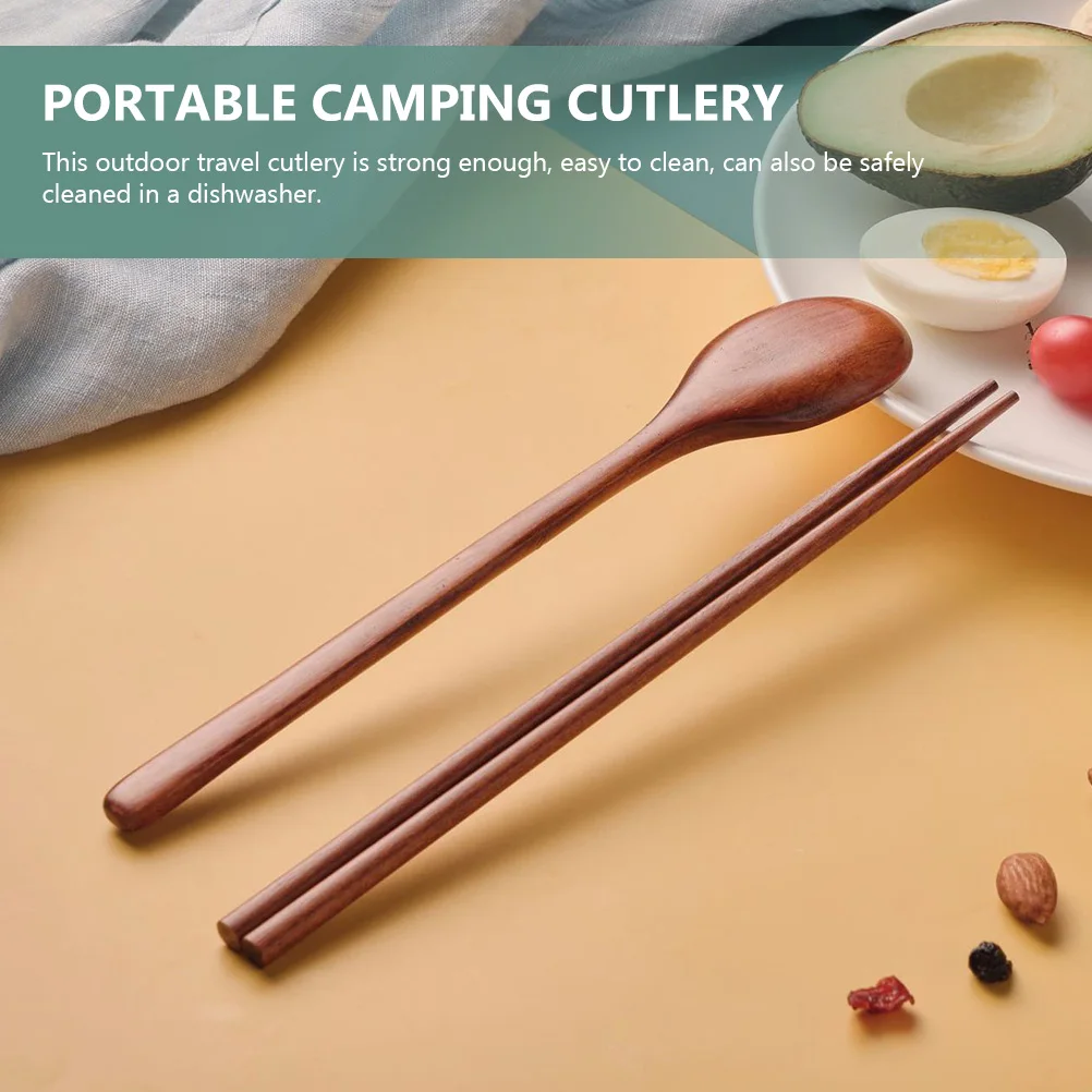 

Storage Bag Tableware Chopstick Spoon Kit Portable Camping Cutlery Multifunctional Chopsticks Picnic Reusable Outdoor
