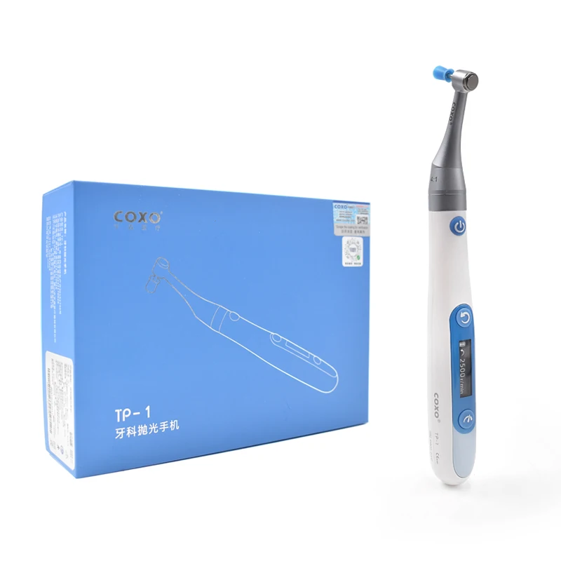 TP-1 Dental Polisher 4:1 Ratio Forward/ Reverse 5000 RPM Wireless Electric Motor With Prophy Angles Machine