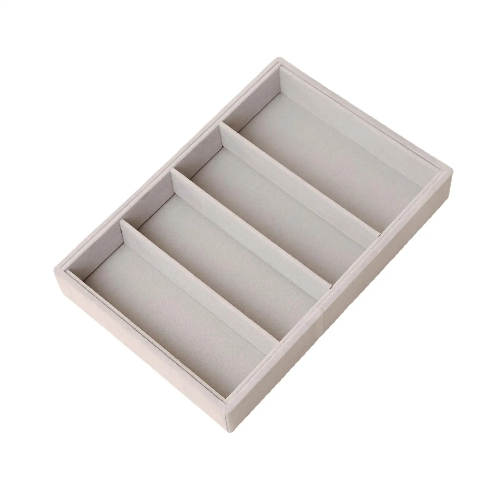 Sunglasses Organizer Tray Eyeglasses Storage Box for Men Women Elegant Stackable Multifunctional 4 Slots for Store Desktop